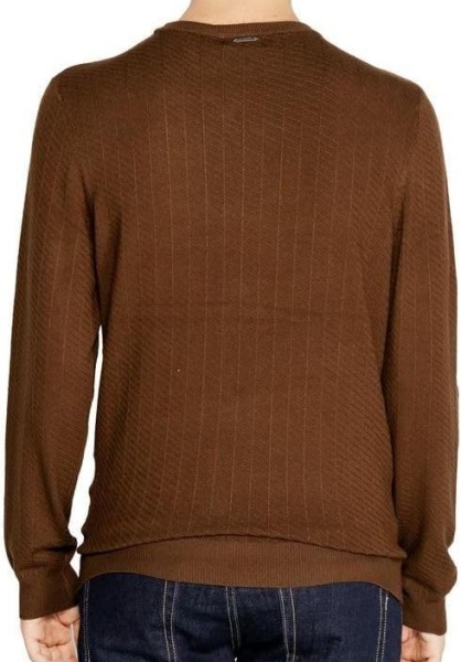 Пуловер прямого кроя мужской / Хаки / 50