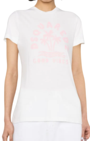 Футболка хлопковая женская / Белый / 46