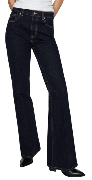 Джинсы расклешенные женские / Голубой / 50