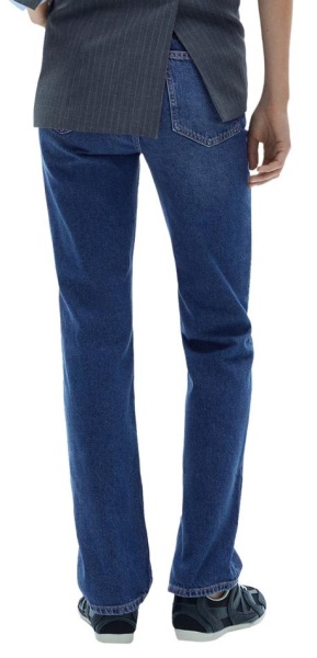 Джинсы из хлопка женские / Тёмно-синий / 42