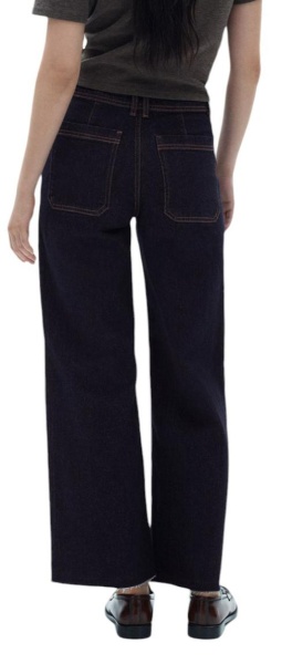 Джинсы с высокой посадкой женские / Голубой / 44