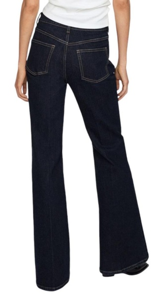 Джинсы расклешенные женские / Голубой / 48