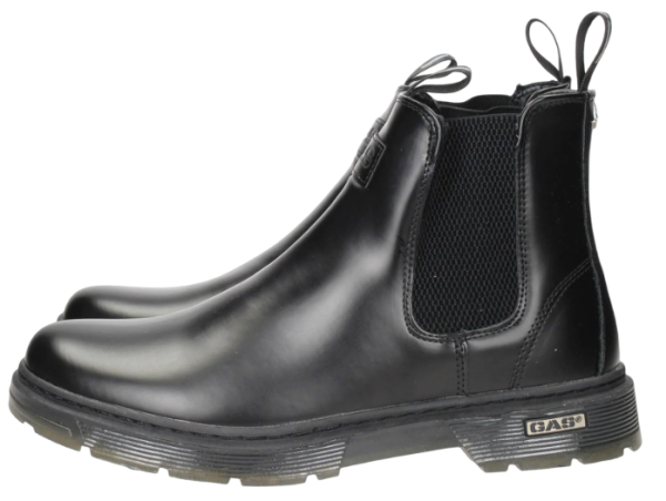 Ботинки из экокожи мужские / Черный / 43