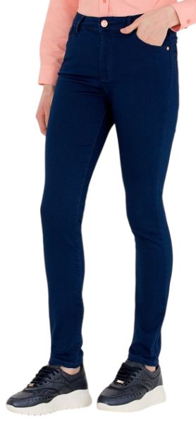 Джинсы зауженные женские / Тёмно-синий / 54