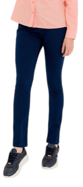 Джинсы зауженные женские / Тёмно-синий / 54