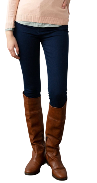 Джинсы зауженные женские / Тёмно-синий / 48