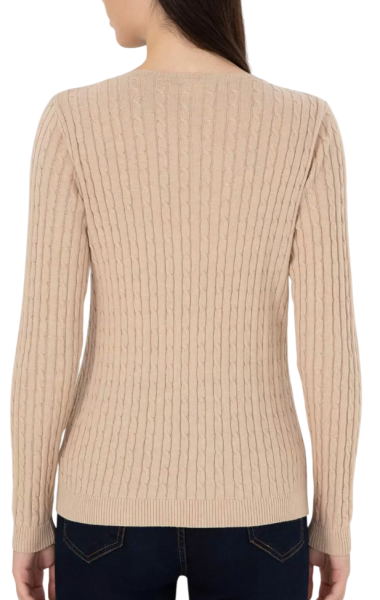 Пуловер с логотипом женский / Бежевый / 52