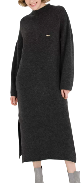 Платье вязаное женское / Темно-серый / 42