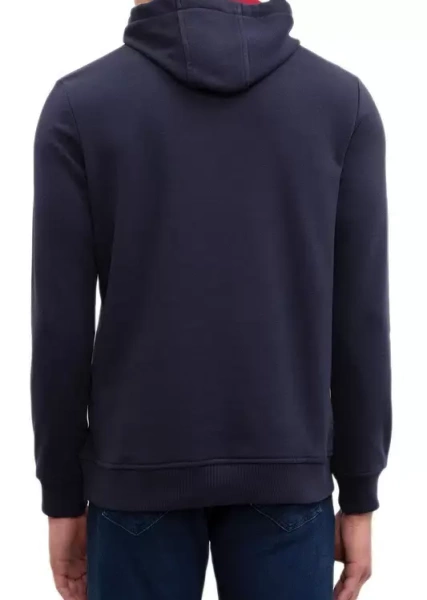 Худи с логотипом мужское / Тёмно-синий / 44