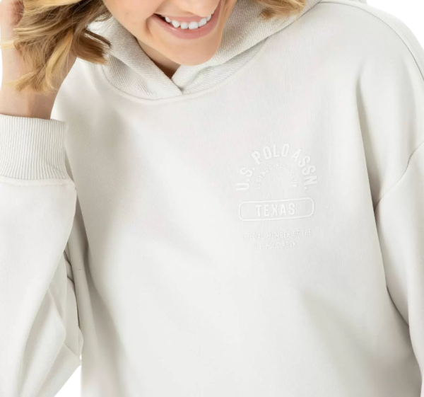 Худи с логотипом женское / Бежевый / 44