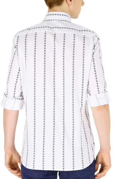 Рубашка с длинным рукавом мужская / Белый / 42