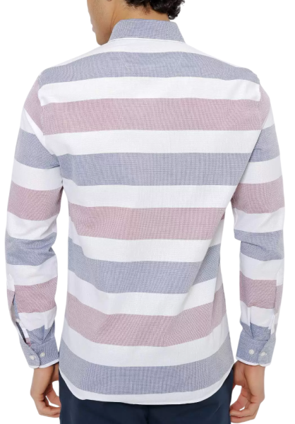 Рубашка с длинным рукавом мужская / Синий / 46