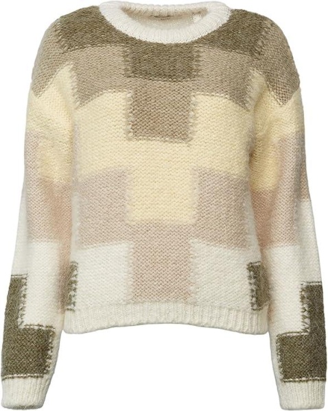 Джемпер с принтом женский / Бежевый / 42