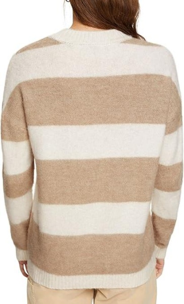 Джемпер в полоску женский / Бежевый / 40