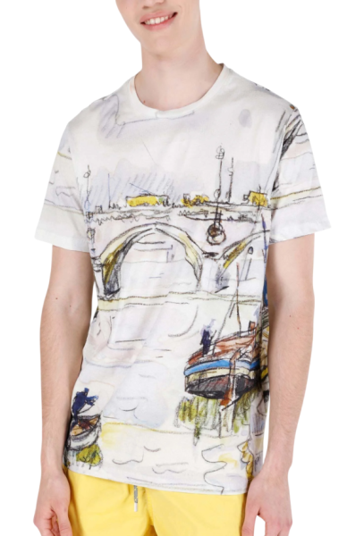 Футболка с принтом мужская / Черный / 46