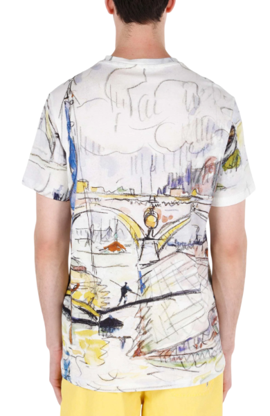 Футболка с принтом мужская / Черный / 46