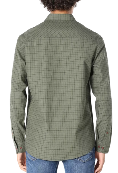 Рубашка с длинным рукавом мужская / Хаки / 46