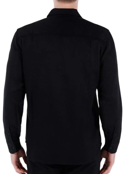 Рубашка с длинным рукавом мужская / Черный / 54