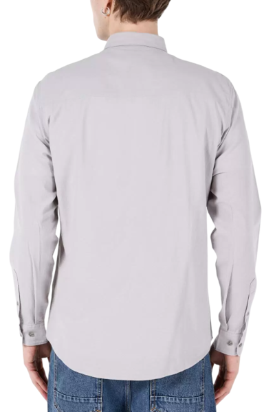 Рубашка с длинным рукавом мужская / Серый / 52